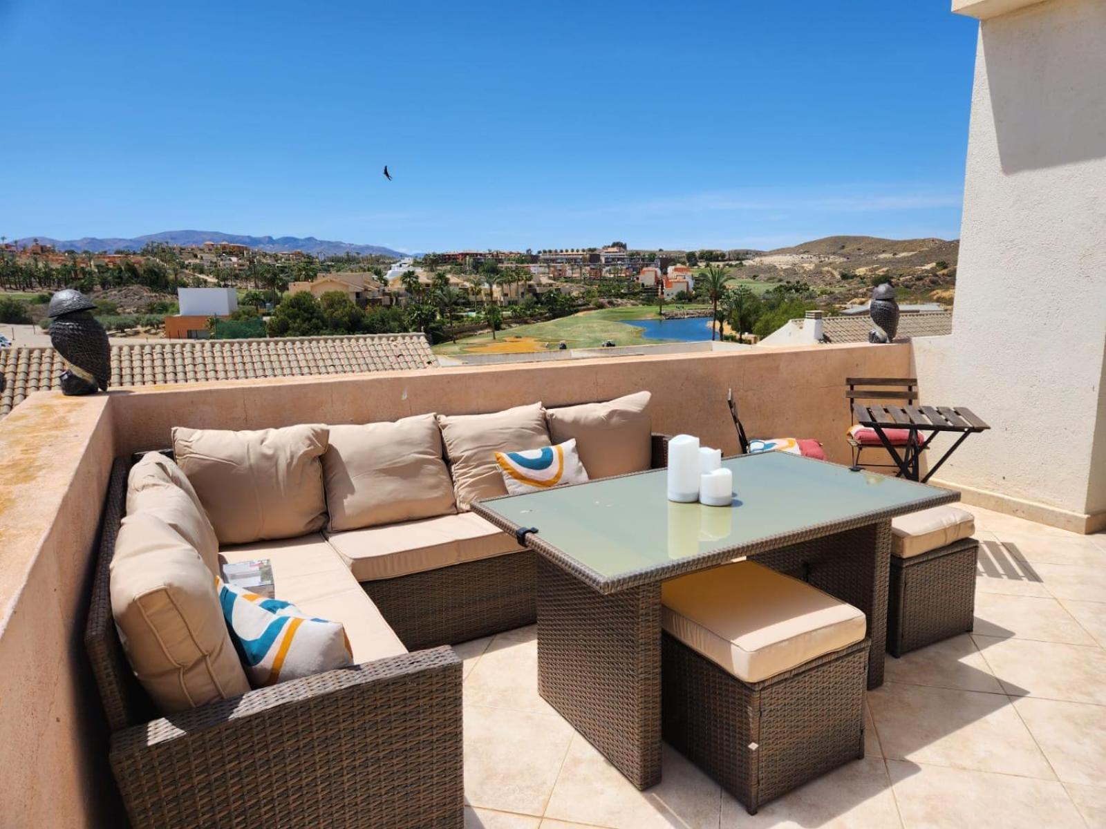 Atico Esquinero Con Preciosas Vistas Al Valle Del Este Golf Con Piscina Comunitaria! Vera Esterno foto